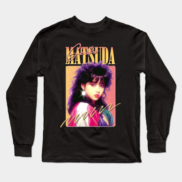 Seiko Matsuda --- Retro 80s Fan Art Design Long Sleeve T-Shirt by DankFutura